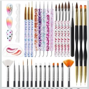 Artdone Colorful Nail Art Brush Set 32 pcs kit dotting gel polish manicure diy